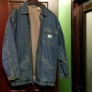 Perry Ellis Men's 3/4 Embroidered Denim Jacket